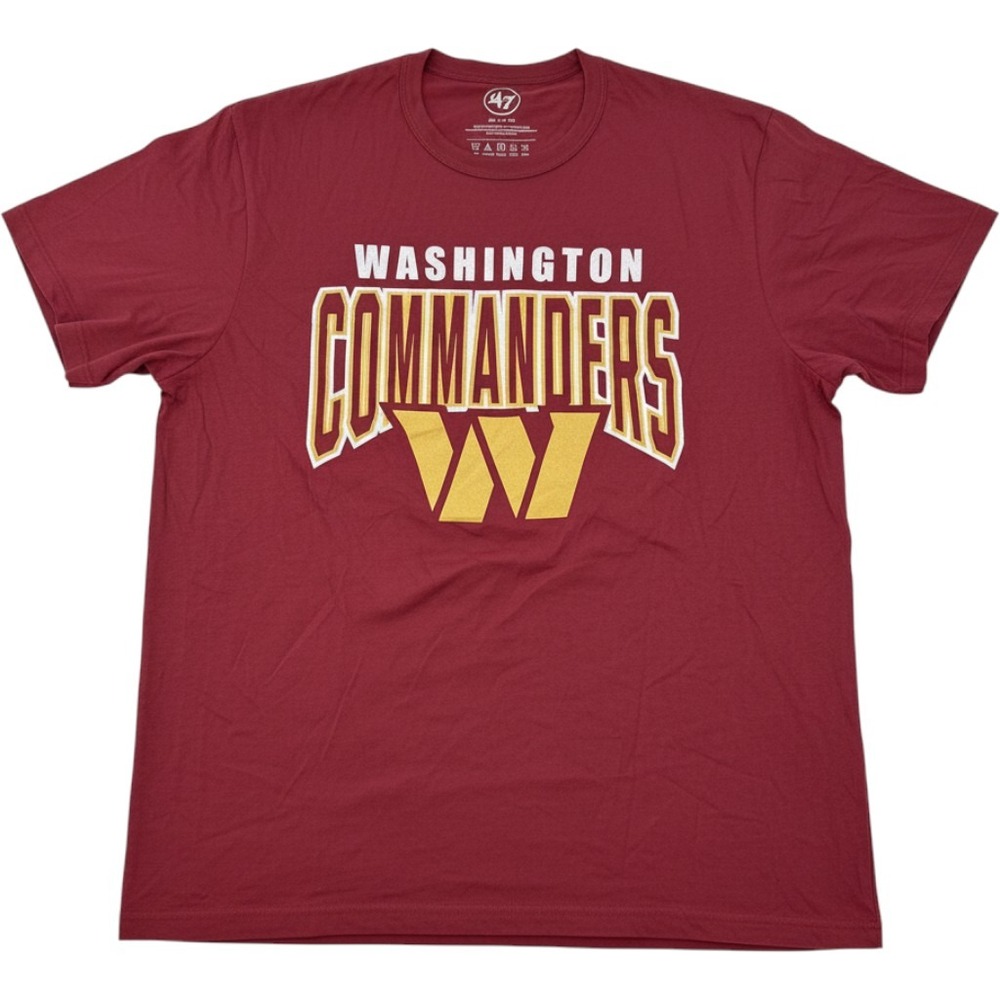 47 Brand Washington Commanders NFL Graphic Tee Shirt Mens XL Burgundy New